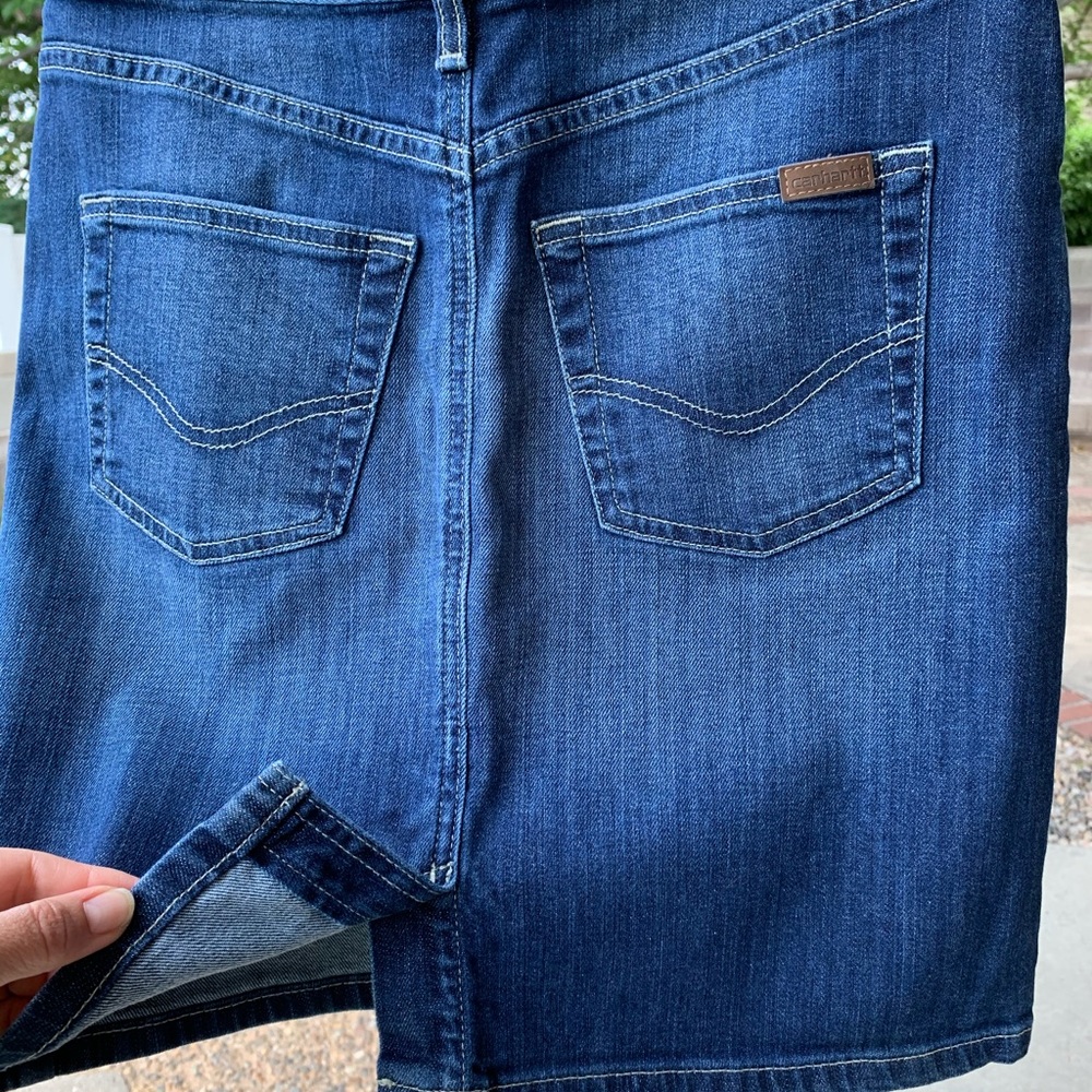 Carhartt Original Fit Denim Skirt 2 - Picture 3 of 7